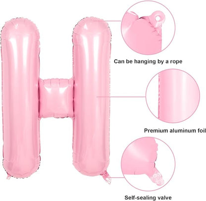 Pink HOME Balloons 40 Inch, Large HOME Letter Banner - Image 2