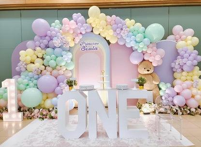 453Pcs Pastel Balloon Arch Kit, 7 Macaron Assorted Colors Balloon Garland Kit - Image 4