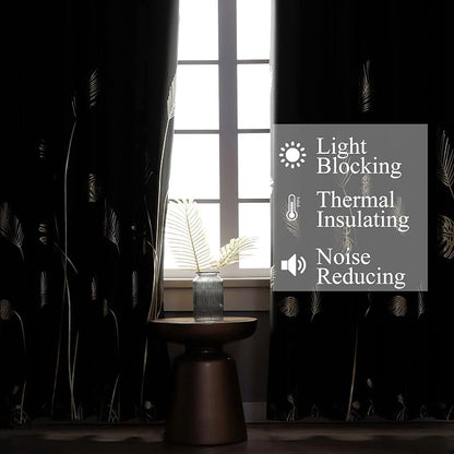 2 Curtain Panels Set Designed Blackout Curtains - Image 6