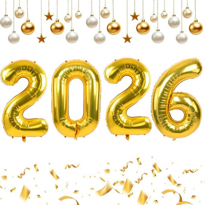TONIFUL 2026 Graduation Balloons 42Inch Gold 2026 Number Balloons Aluminum Foil by TONIFUL