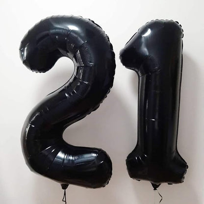 40 Inch Black 45 Balloons Giant Number 45 Balloons Black 45 Birthday Balloons - Image 5