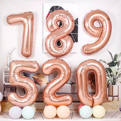 Number Balloons 8 Balloon 40 inch Rose Gold - Image 3