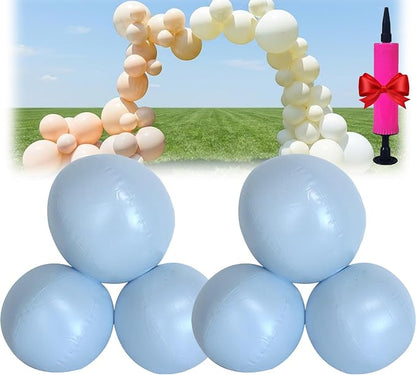 Reusable Inflatable Balloon Garland Arch Kit, 18ft 3/7 PCS Linked Pvc Balloons by Unknown