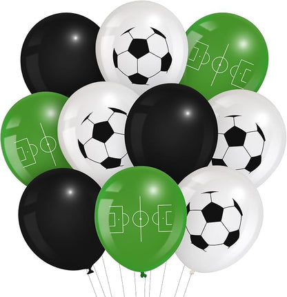 Censen 45 Pieces Soccer Balloons Party Decorations 12 Inch Soccer Latex Balloons by Censen