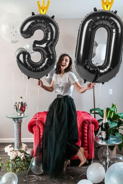 Black 0 Balloon - Image 3
