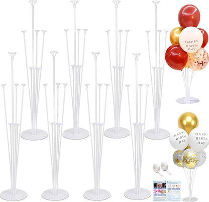 8 Pack Balloon Stand Kits, Fenxyo Balloon Sticks Holder by Fenxyo