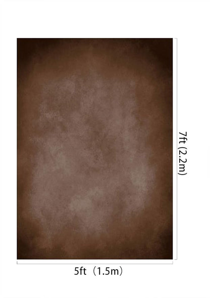 Kate 5x7ft Brown Portrait Backdrops Vintage Brown Backgrounds - Image 2