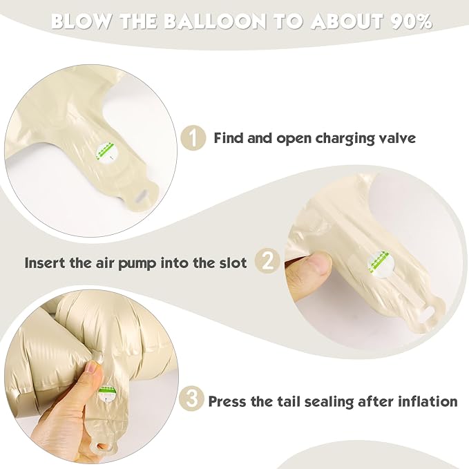 40 Inch Cream Number 7 Balloon Birthday Party Decorations - Image 6