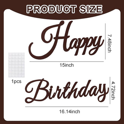 TONIFUL Happy Birthday Sign for Backdrop - Image 2