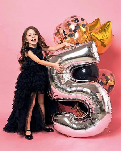 Number Balloons Silver 15 Balloon 40 inch - Image 3