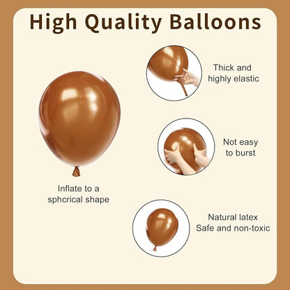 Brown Balloons, Tan Cocoa Coffee Beige Nude Latex Balloon - Image 3