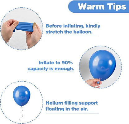 Paw Balloons, 12 Inch Yellow Blue and Red Balloons - Image 3
