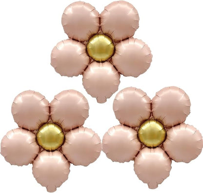 Daisy Balloons Pink Flower Balloons Kit Groovy Party Decorations by Unknown
