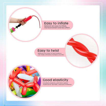 Long Balloons - Red 260 Balloons - Image 6
