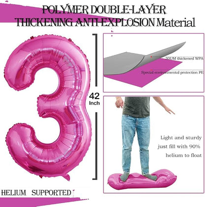 Number 13 Balloons for 13th Birthday Sweet 13 Party Decorations, 42 Inch Jumbo - Image 2