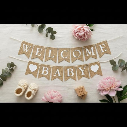 Welcome Baby Banner Paper - Image 8