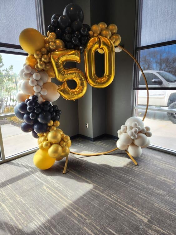 Gold Number 4 Balloon 40 Inch, 4th Birthday Party Decorations Men Women | Foil - Image 7
