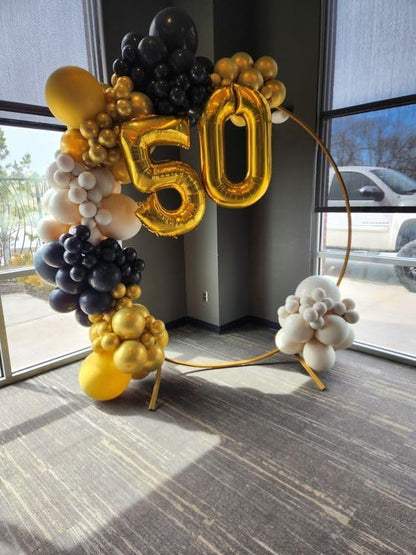 Gold Number 4 Balloon 40 Inch, 4th Birthday Party Decorations Men Women | Foil - Image 7