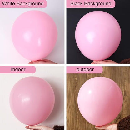 RUBFAC 129pcs Pastel Pink Balloons Different Sizes 18 12 10 5 Inches - Image 3