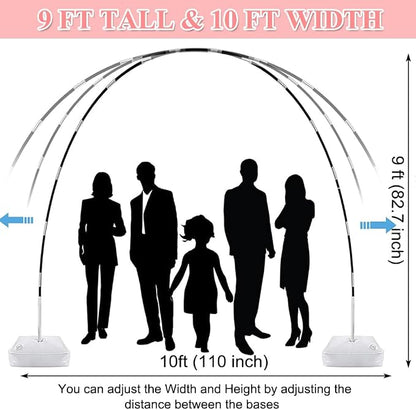 Balloon Arch Kit with Balloon Pump, 9FT Tall &10FT Width Adjustable Balloon - Image 5
