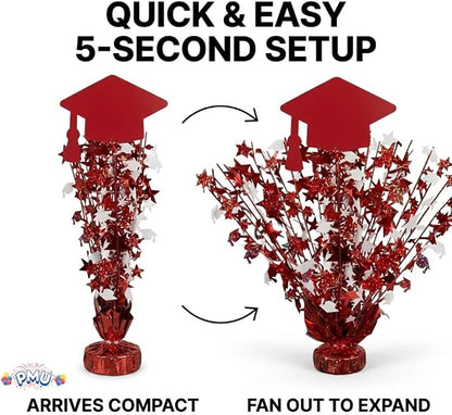 PMU Graduation Centerpieces for Table 2026, Grad Balloon Weight Centerpiece - Image 8