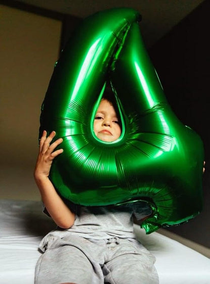 Green Number 8 Balloon 40 inch, Balloon numbers party supplies, deco photo shoot - Image 5