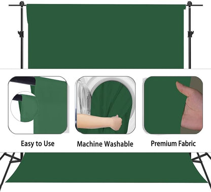 Dark Green Photography Backdrop - Image 6
