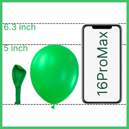 PartyWoo Green Balloons 50pcs Green Latex Helium Balloons 5 Inch | Birthday - Image 2