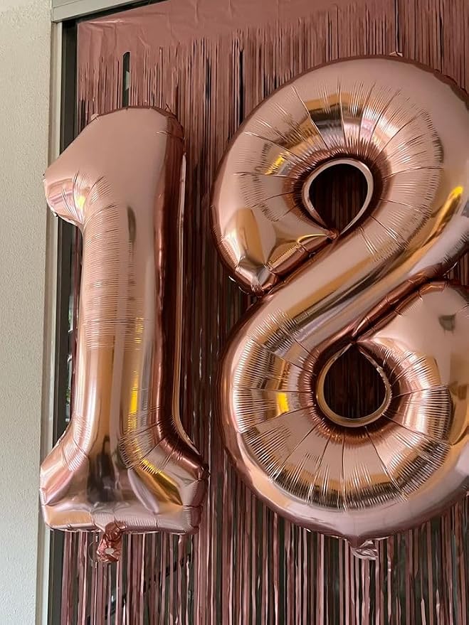 Number Balloons 8 Balloon 40 inch Rose Gold - Image 4
