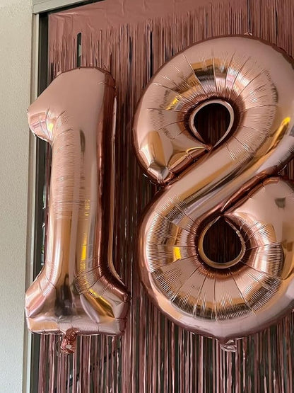Number Balloons 8 Balloon 40 inch Rose Gold - Image 4