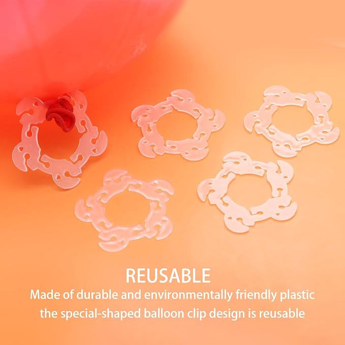 100 PCS Balloon Clips, for Balloon Arches, Column Stands and Flowers - Image 4