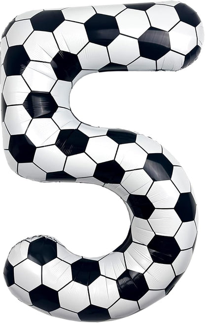 40 Inch Soccer Number 5 Foil Balloon, Soccer Birthday Party Decorations | by Unknown