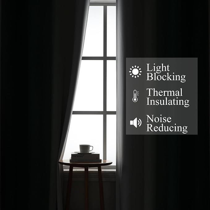 Green and Greyish White Gradient Blackout Curtains - Image 3