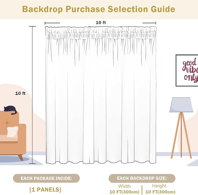 10×10FT Red Sequin Backdrop Curtain, Photography Backdrop Glitter Curtains - Image 6