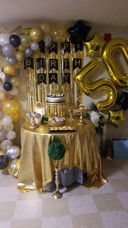 Gold 50 Balloon - Image 4