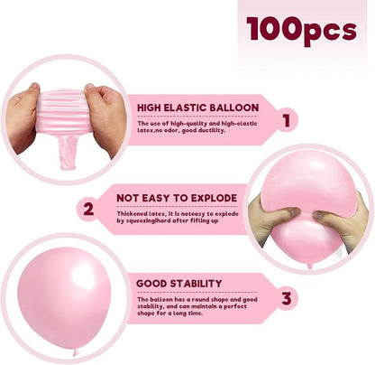 Pink Balloon Birthday Party Balloons - Image 2