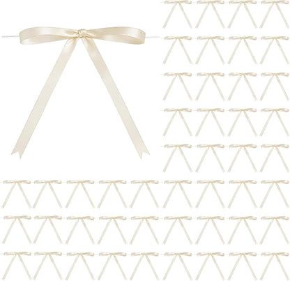 Riceshoot Ivory Bows by Zuqqaaoor