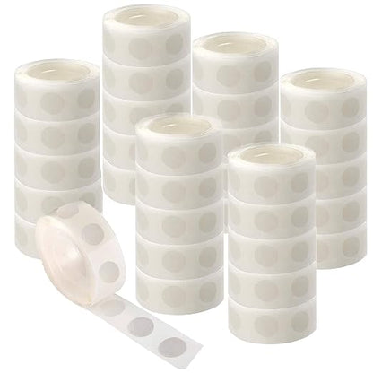 COLOGO 5000 PCS Glue Point Clear Balloon Glue Removable Adhesive Dots, 50 Rolls by Cologo