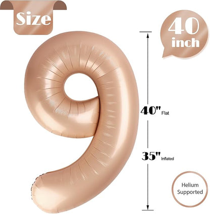 Light Brown 9 Balloon - Image 5