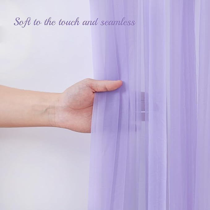 20x10ft Purple Tulle Backdrop Curtain - Image 6