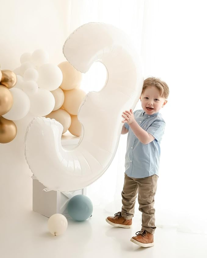 White Number 5 Balloon 40 Inch - Image 8