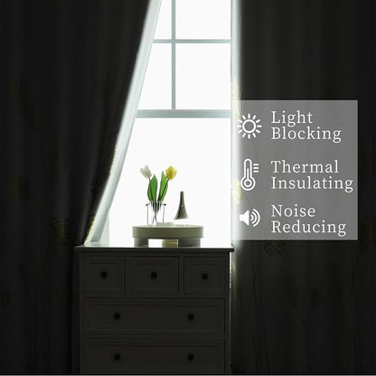 Greyish White Room Darkening Curtains 90 Inches Long - Image 6