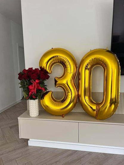Balloons Number 40 Inch Gold 50 Balloon - Image 4