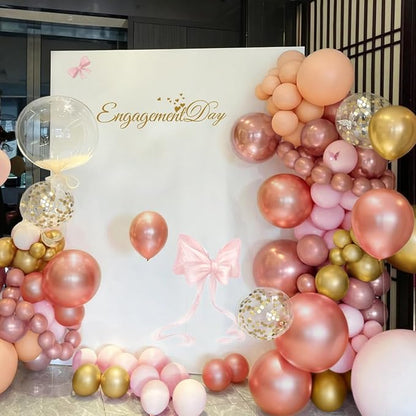 Pink and Gold Balloon Garland Arch Kit - Image 6