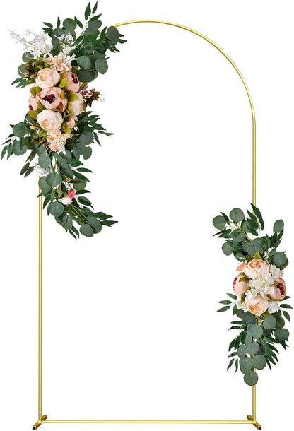 Wedding Arch Backdrop Stand 7.2FT Gold Wedding Balloon Arched Backdrop Stand by SPRITEDISPLAY