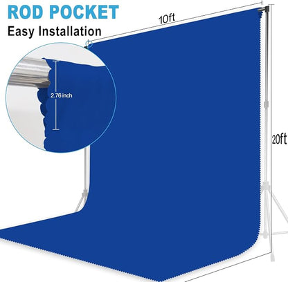 Royal Blue Photography Backdrop - Image 2
