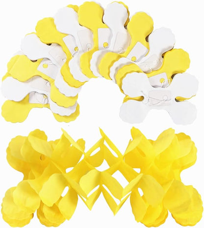 White-Yellow Party-Decorations Streamers Garland - 157Ft Four-Leaf Clover - Image 3