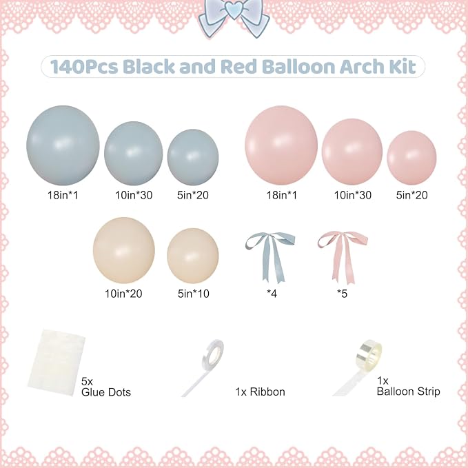 Gender Reveal Balloon Kit, Boho Party & Birthday Supplies - Image 7