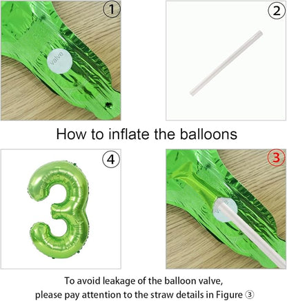 40 Inch Beige Large Number 2 Foil Balloon Set | - Image 6