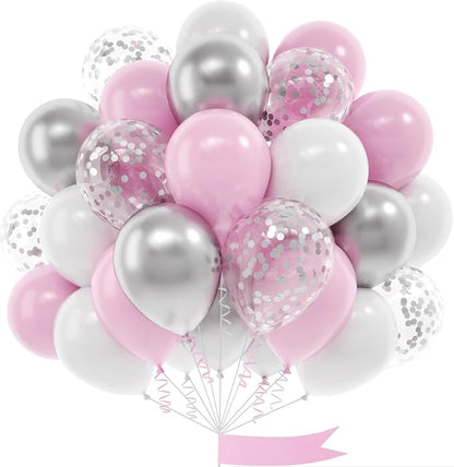 Pink and Silver Balloon by OTLGEUA